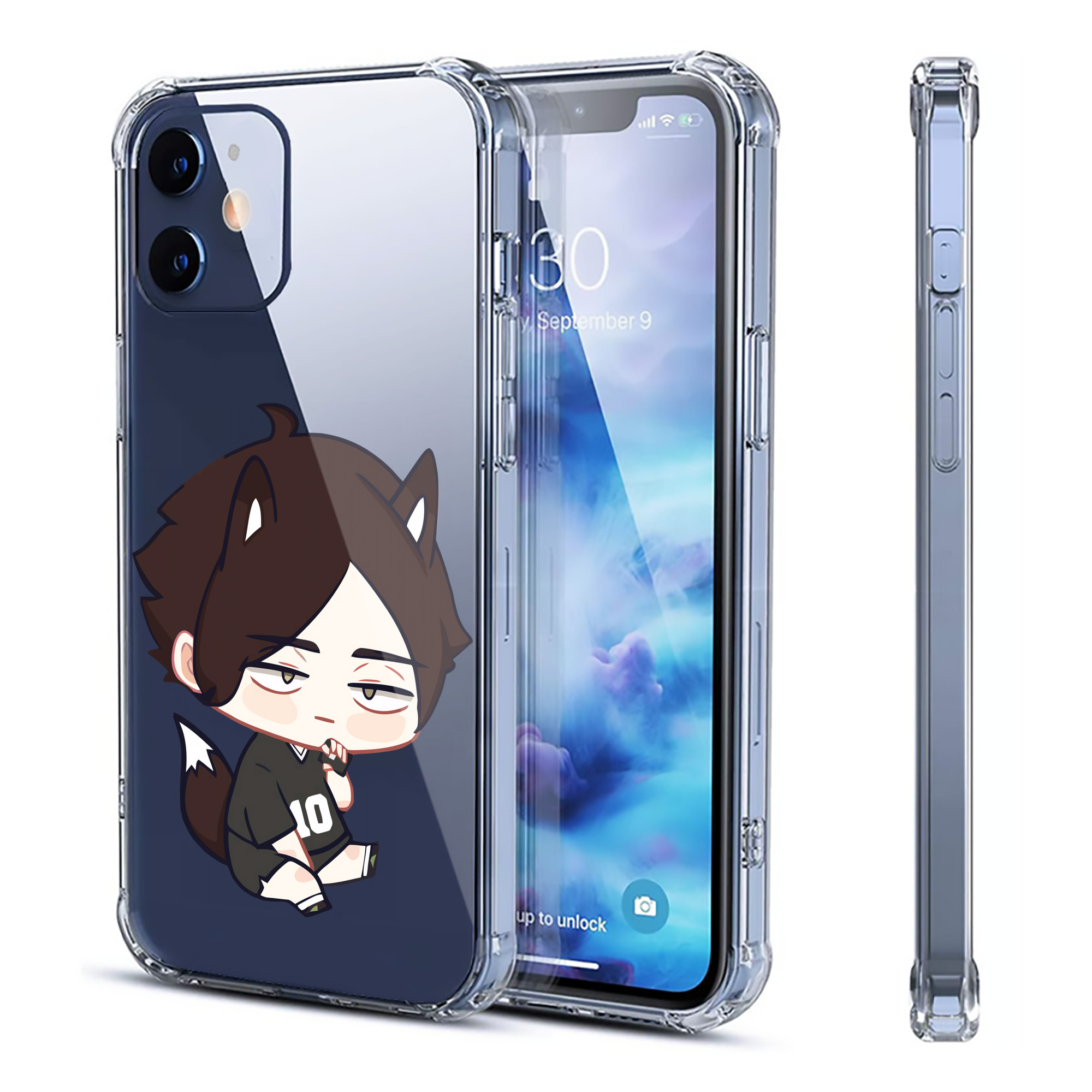 （画像用） ハイキュー!! Haikyu!! 【iPhone 12シリーズ対応】透明スマホケース（クリアソフトケース）